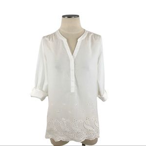 Market & Spruce- Katelyn Eyelet Detail XS